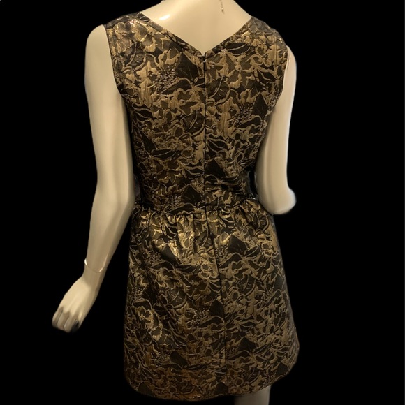 Nordstrom Frenchi Dress Gold Black - Picture 5 of 8